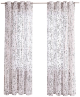 Joyswahl Gardine, Ösen (1 St), transparent, Voile, mit Glanzdruck
