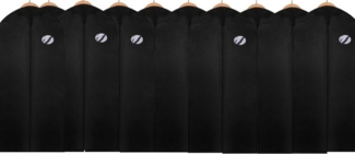 Clanmacy Sitzsack 10St. Kleidersack Kleiderhülle Schutzhülle Kleiderschutz Schwarz