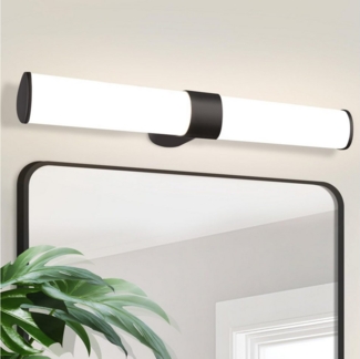 Nettlife LED Spiegelleuchte Badezimmer Schwarz Spiegellampe 8W/15W 4000K Badleuchte, Feuchtraumleuchte, LED fest integriert, Neutralweiß, Badezimmer Keller Küche Badschrank