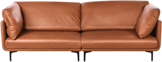 3-Sitzer Sofa aus veganem Leder Goldbraun REVSNES