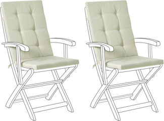 Sitzauflagen 2er Set MAUI PREMIUM Hellgrün