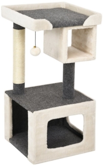 COSTWAY Kratzbaum Katzenbaum, 2-stufige Struktur, 42 x 42 x 80 cm