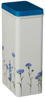 Ib Laursen - Vorratsdose Dose mit Deckel Kornblumen Blau H22,3cm Metall 32989-00