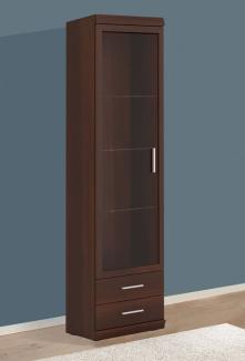 Standvitrine Vitrinenschrank 50cm nussbaum imperial