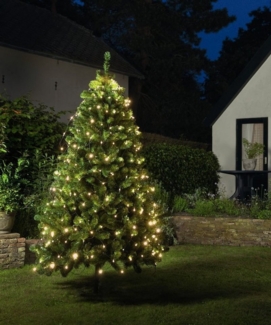 Coen Bakker Deco BV LED-Lichternetz LED Lichternetz Trapez Kegel Warmweiß Netz für Weihnachtsbaum Baum, 80 LEDs geeignet für Bäume mit einer Höhe von 0,90m - 1,30m