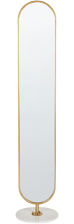 Kleiderständer mit Spiegel MOODY 170 cm Metall Gold