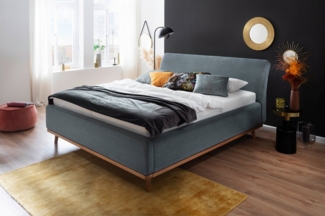 Polsterbett Mila mit Bettkasten - Stoff Ocean