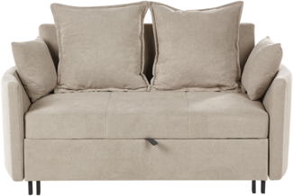 2-Sitzer Schlafsofa Stoff taupe HOVIN