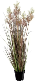 Kunstgras Reitgras im Topf Gras, Creativ green, Höhe 104 cm