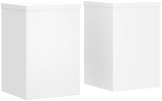 vidaXL Pflanzenständer 2 Stk. Weiß 25x25x35 cm Holzwerkstoff 852906