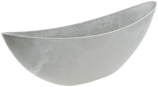 Viana Blumentopf Dekoschale Hellgrau Marmor-Optik 55,5x14cm Hoch 17,5cm Kunststoff