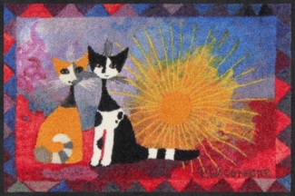 Salonloewe Fußmatte Salonloewe NOI DUE Fußmatte Wohnmatte Rosina Wachtmeister 50x75 cm, rechteckig, Höhe: 7 mm, In- und Outdoor, waschbar bei 40° Grad in der Waschmaschine und trocknergeeignet