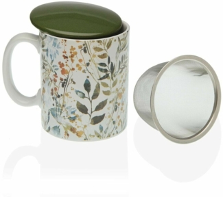 Teetasse Acuarela Steingut - Blumiges Design - Genuss pur!