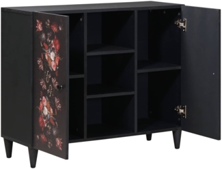 vidaXL Stauraumschränke Mehrfarbig 90 x 33,5 x 75 cm Massivholz Mango 4018728