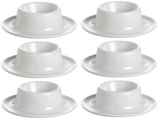 GIMEX Eierbecher Eierbecher Weiss Melamin 6er Set, (6-tlg)