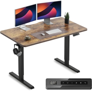 Elektrischer Schreibtisch Höhenverstellbar Tisch 120x60cm Stahlrahmen