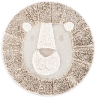 DomDeco Kinderteppich Kinderteppich Rund, Flachgewebe und Hochflor, Ø120 cm