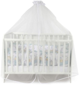 Lorelli Babybetthimmel, Baldachin 480x150 cm Insektenschutz Babybett Laufstall weiß