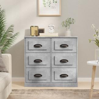 vidaXL Sideboard Betongrau 70x35,5x67,5 cm Holzwerkstoff 816436