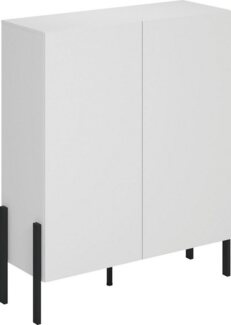 INOSIGN Kommode Jukon, Breite 110 cm, moderne grifflose Hochschrank, 2Türen, Highboard mit viel Stauraum, push-to-open-Funktion