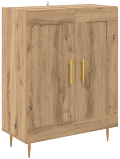 vidaXL Sideboard Artisan-Eiche 69,5 x 34 x 90 cm Verbundholz und Eisen 881595