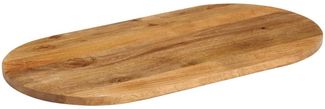 vidaXL Tischplatte 100x50x3,8 cm Oval Massivholz Mango 370156
