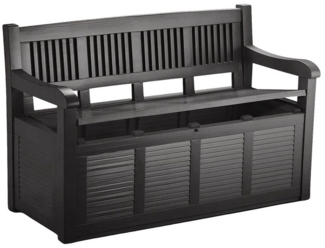 2-Sitzer Gartenbank mit Aufbewahrungsbox Kissentruhe Auflagenbox Polstertruhe