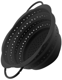 Kochblume Faltsieb groß anthrazit