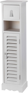 Baroni Home Holz-Säule für Wohnzimmer oder Badezimmer, Mehrzweckschrank, 21,5 x 18 x 86 cm