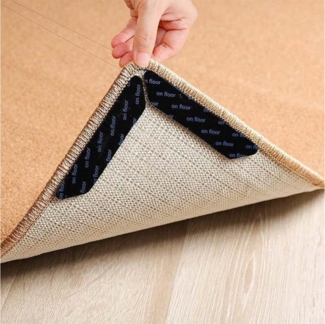 Generic Antirutsch Teppichunterlage Teppichgreifer A1 – 16 Stück, doppelseitig, rutschfest, (Rutschfeste Teppichpads für alle Teppichformen und glatte Böden, 16-St, 16er-Set Teppichgreifer, doppelseitig haftend, für glatte Böden), Rutschfeste Teppichgr...