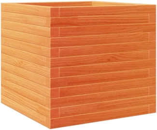 vidaXL Pflanzkübel Wachsbraun 50x50x46 cm Massivholz Kiefer 3282406