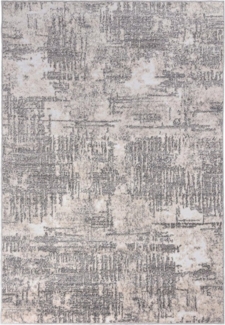 Mazovia Designteppich Modern Teppich für Wohnzimmer Abstrakt Muster, Creme, 80 x 150 cm, Abstrakt, Modern, Höhe 10 mm, Kurzflor