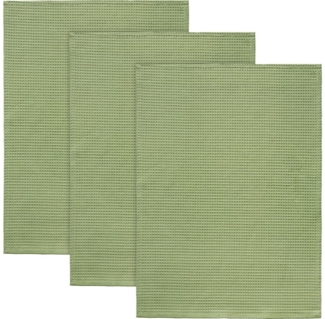 Erwin Müller Geschirrtuch Geschirrtuch 3er-Pack, Piqué Uni