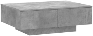 Couchtisch, Sofatisch Betongrau 90 x 60 x 31 cm Holzwerkstoff