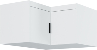 AX LIVING Eck Schrankaufsatz Storicos weiß 97,8 x 55,0 x 97,8 cm Modern