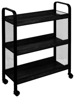 Servierwagen Gloria / 300.001749 , Schwarz , 66 x 85 x 26 cm