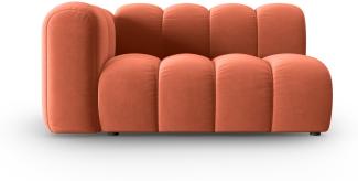 Micadoni Modulares Sofa Lupine 2-Sitzer Links Samtstoff Koralle