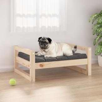 vidaXL Hundebett 65,5x50,5x28 cm Massivholz Kiefer, Natur