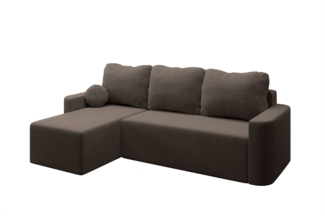 AX LIVING Whimple 3 Sitz Sofa mit Schlaffunktion 240cm in Braun Modern & Bequem