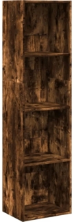 vidaXL Bücherregal Räuchereiche 40x30x152 cm Holzwerkstoff 857880