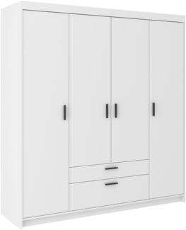 AX LIVING Schubladenschrank Garderobe weiß Schrank Storicos 4D 176,3cm