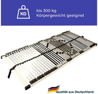 Benninger Bettsysteme extra stabiler 42 Leisten Lattenrost, starres Kopf- und Fußteil, 90x190cm