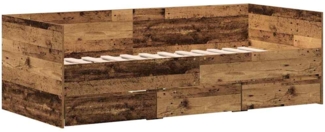 vidaXL Tagesbett mit Kopfteil Altholz 90 x 190 cm Holzwerkstoff 3333996