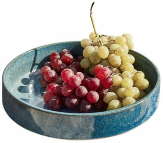 Mirabeau Geschirr-Set Salatschüssel Darney blau, Steinzeug