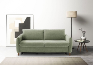 Places of Style Schlafsofa Bacoli für Dauerschläfer geeignet durch hochwertigen Faltbeschlag, in 3 Breiten und 3 Matratzenausführungen, belastbar 200 bis 270 kg