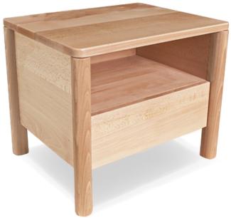 Marior HOME 'DROP' SOFT, Bett 140x200 mit 2 Nachttischen, Natürlich