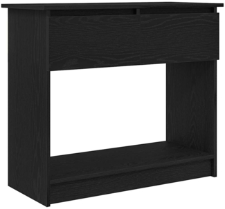 vidaXL Konsolentisch mit Schubladen Schwarz 85,5x38,5x74,5 cm 861392