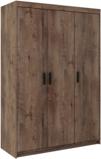AX LIVING Storicos 3D 3 türig Kleiderschrank Lefkas 133 cm breit
