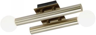 Brilliant Leuchten No. 90054-31 Wandleuchte Lucky 2-flammig G9 messing antik