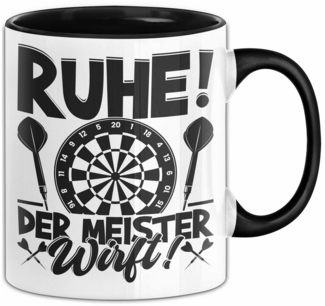 Trendation Tasse Dart-Spieler Geschenk Tasse Kaffee-Becher Darts Geschenkidee Spruch Ge